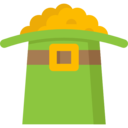 cultures,money,business and finance,business,pot,wealth,coins,gold,leprechaun,Saint Patrick,gold pot
